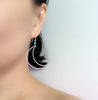 Earrings LUNA - turquoise (E476)