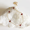 Necklace SIENNA- garnet (N310)