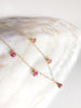 Necklace IVANNA - pink topaz (N252)