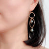 Earrings ANELA - tahitian pearls (E539)