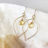 Earrings DOREE- Citrine (E446)