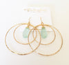 Earrings Rachel - beach glass (E313)