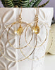 Earrings RACHEL-citrine (E447)