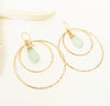 Earrings Rachel - beach glass (E313)