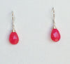 Earrings Nalani - Raspberry chalcedony