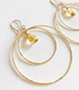 Earrings RACHEL-citrine (E447)