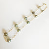 Necklace LEILANI- natural pistachio tahitian pearls (N272)