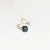 Ring Leia - black & white pearls (R156)