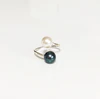 Ring Leia - black & white pearls (R156)