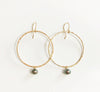 Earrings Airi - keshi tahitian pearls (E350)