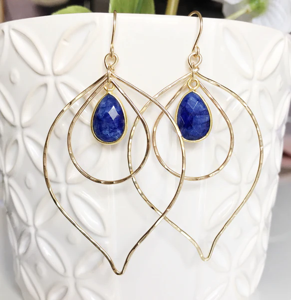 Earrings Chloe- Lapis Lazuli (E269)