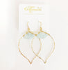 Earrings Malie - aquamarine  (E194)