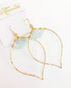 Earrings Malie - aquamarine  (E194)