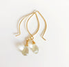 Earrings Gemma - Green amethyst  (E400)