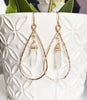 Earrings Amira - Crystal quartz  (E405)