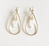 Earrings Amira - Crystal quartz  (E405)