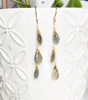 Earrings Adele - labradorite (E267)