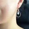 Earrings IRINA - moonstone (E417)