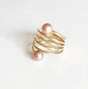 Ring CAMILA - pink pearls (R160)