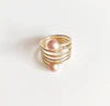 Ring CAMILA - pink pearls (R160)