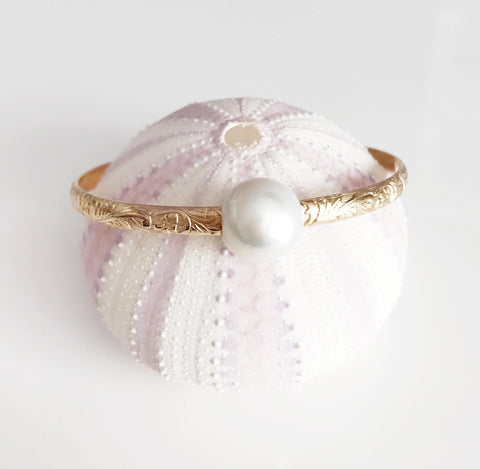 Bangle ALII - white pearl (B338)