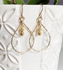 Earrings HANA - pineapple (E537)