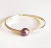 Bangle ALII - lavender Edison pearl (B343)