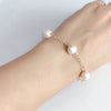 Bracelet LEILANI - white pearls (B360)
