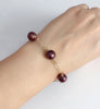 Bracelet LEILANI - chocolate pearls (B307)