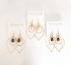 Earrings Kina- chocolate pearls ( E339)