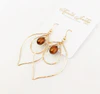 Earrings Kina- chocolate pearls ( E339)