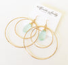 Earrings Rachel - beach glass (E313)