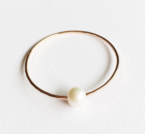 Bangle Lani - white  pearl ( B254)