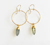 Earrings Zoe - labradorite (E271)