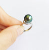 Tahitian pearl tear drop ring (R150)