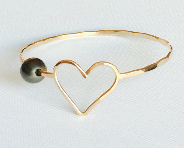 Bangle Eden - tahitian pearl (B188)