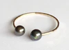 Cuff Adora - Emerald tahitian pearl (B268)