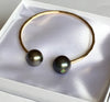 Cuff Adora - Emerald tahitian pearl (B268)