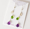 Earring Adele - mix gemstones  (E113)