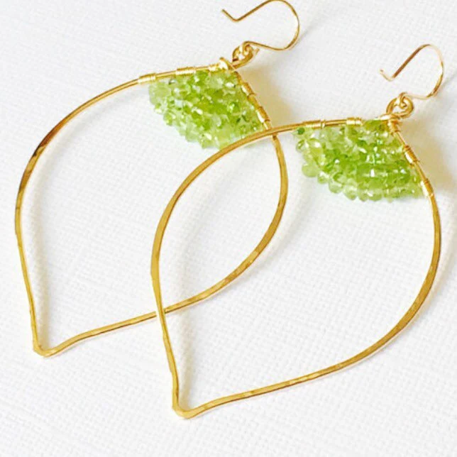 Earrings Malie - Peridot (E115)