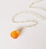 Necklace Kaipo - carnelian  (N101)