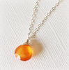 Necklace Kaipo - carnelian  (N101)