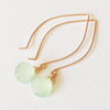 Earrings Kalena - mint chalcedony (E200)