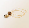 Earrings Kalena - smoky quartz  (E226)