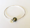 Bangle Chari - tahitian pearl (B142)