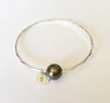 Bangle Chari - tahitian pearl (B142)