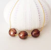 Necklace Maddi - chocolate pearls (N168)