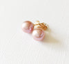 Earrings Momi - Edison pink pearl (E231)