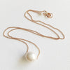 Necklace Kea - white pearl (N133)