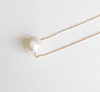 Necklace Kea - white pearl (N133)